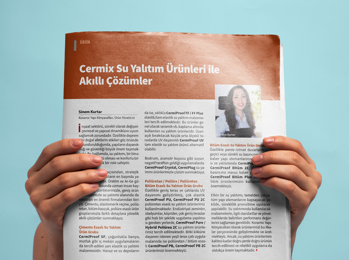 Cermix Su Yalıtım Ürünleriyle Akıllı Çözümler